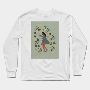 Woman Floral - Garden Botanical Long Sleeve T-Shirt